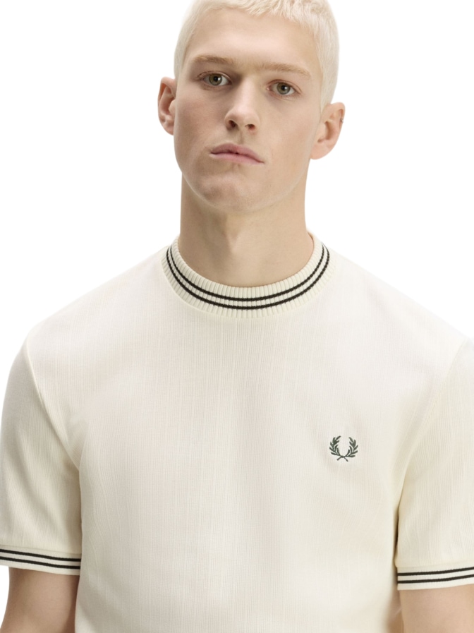 Fred Perry Ripp-Strick T-Shirt bei Robert Ley
