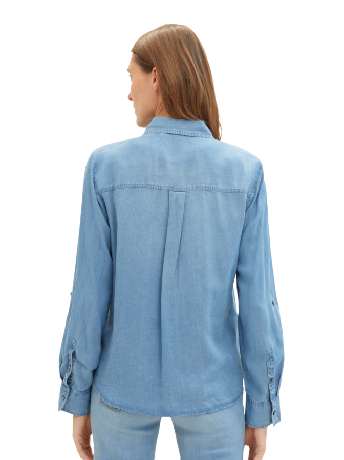 Tom Tailor Casual Bluse Denim bei Robert Ley