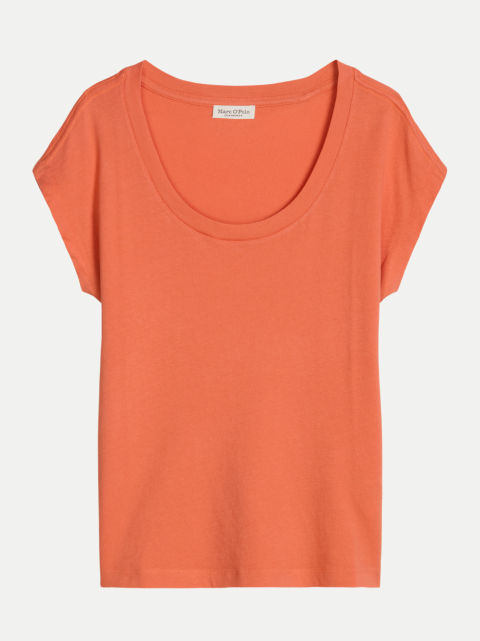 Marc O'Polo Basic T-Shirt mit weitem Rundhalsausschnitt bei Robert Ley