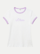s.Oliver RED LABEL s.Oliver x Heidi Klum: T-Shirt mit Logo 45D1-LILAC/PINK bei Robert Ley