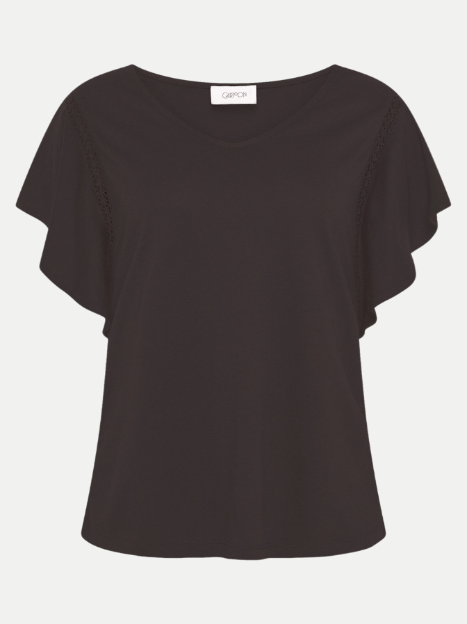 Cartoon T-Shirt mit Rüschenärmel bei Robert Ley