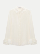 Dorothee Schumacher Verspielte Bluse 110-camellia white bei Robert Ley
