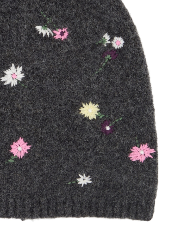 Tom Tailor Denim Strickmütze mit Blumen-Stickerei bei Robert Ley