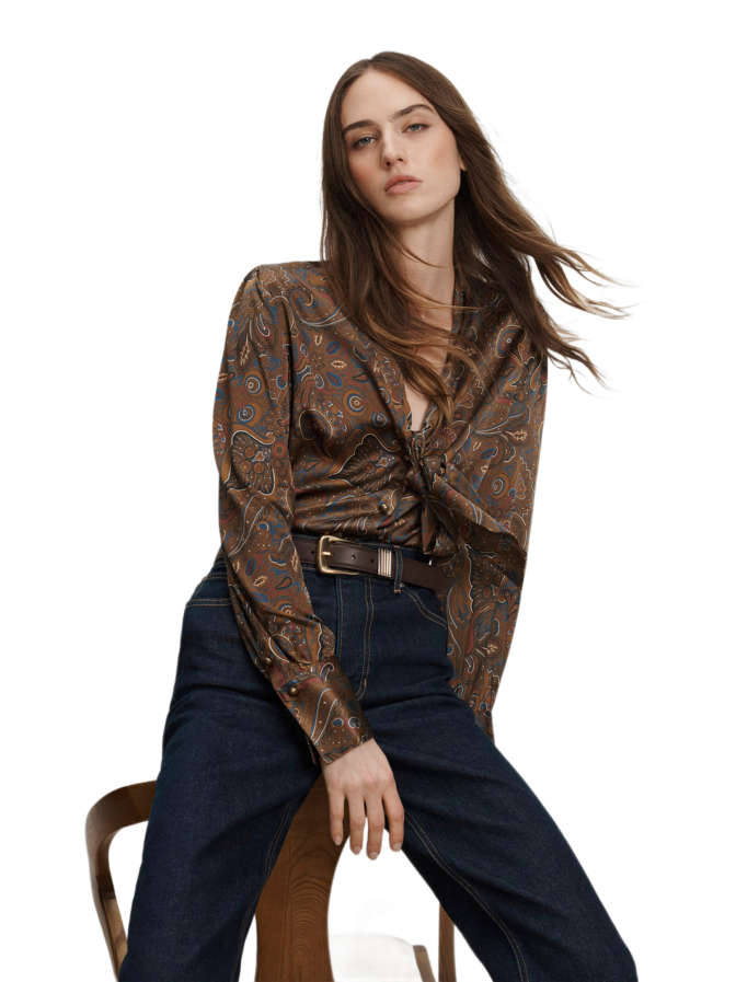 Veronica Beard Seidenbluse Francine bei Robert Ley