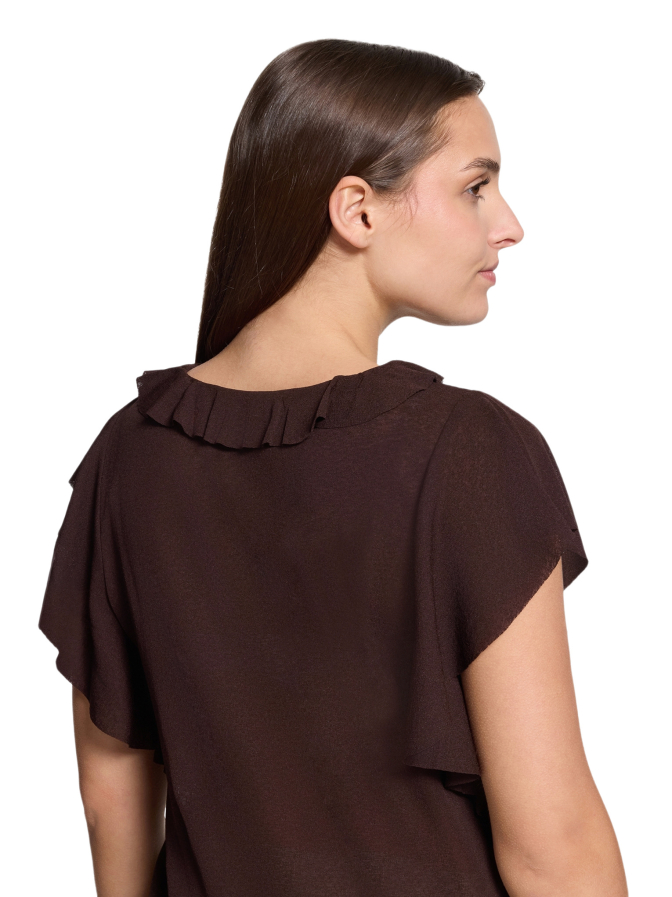 Cartoon Kurzarm Bluse bei Robert Ley