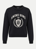 Anine Bing Sweatshirt Mia aus Merinowolle charcoal bei Robert Ley