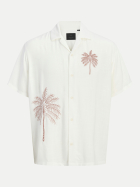 Jack & Jones Kurzarmhemd mit Palmenstickerei 177642001-Cloud Dancer/REGULAR FIT bei Robert Ley