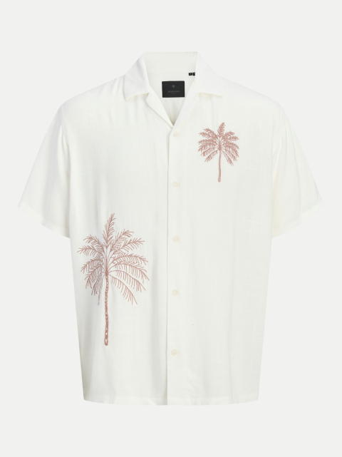 Jack & Jones Kurzarmhemd mit Palmenstickerei bei Robert Ley