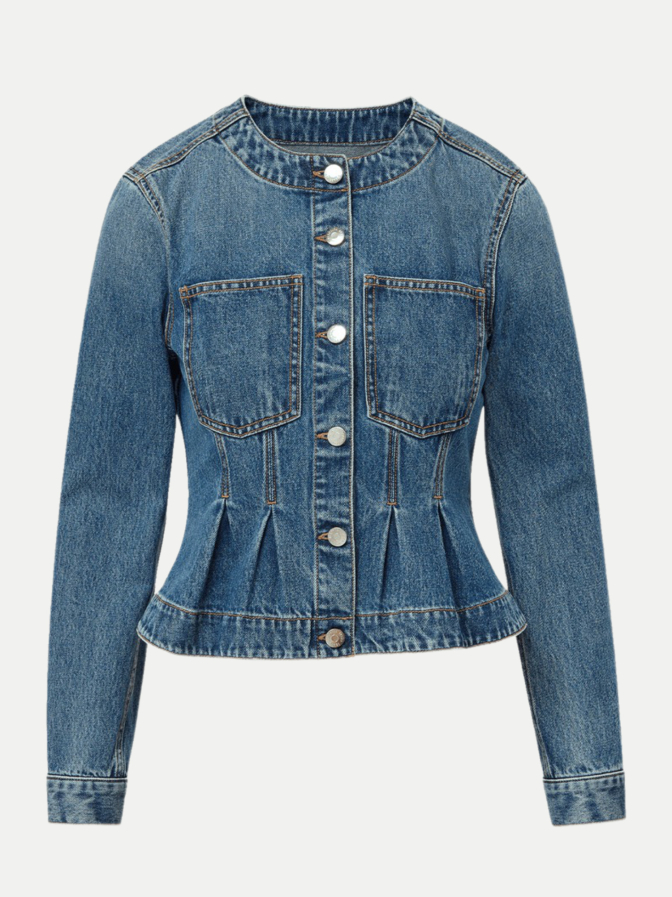 VERONICA BEARD Jeansjacke Zahara Peplum bei Robert Ley
