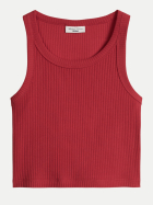 Marc O'Polo DENIM Basic Top 6882-Vivid Cherry bei Robert Ley