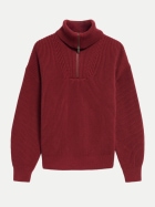 ARMEDANGELS Pullover VANISÉ mit Troyer Kragen 3786-velvet red-light velvet red bei Robert Ley
