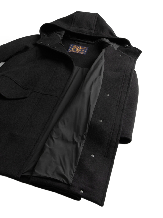 WOOLRICH Parka aus Melton-Wollmischung mit Kapuze bei Robert Ley