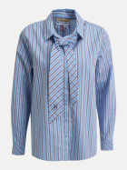 Smith & Soul Streifen-Bluse mit Bindeband 1611-SAPHIRE PRINT bei Robert Ley