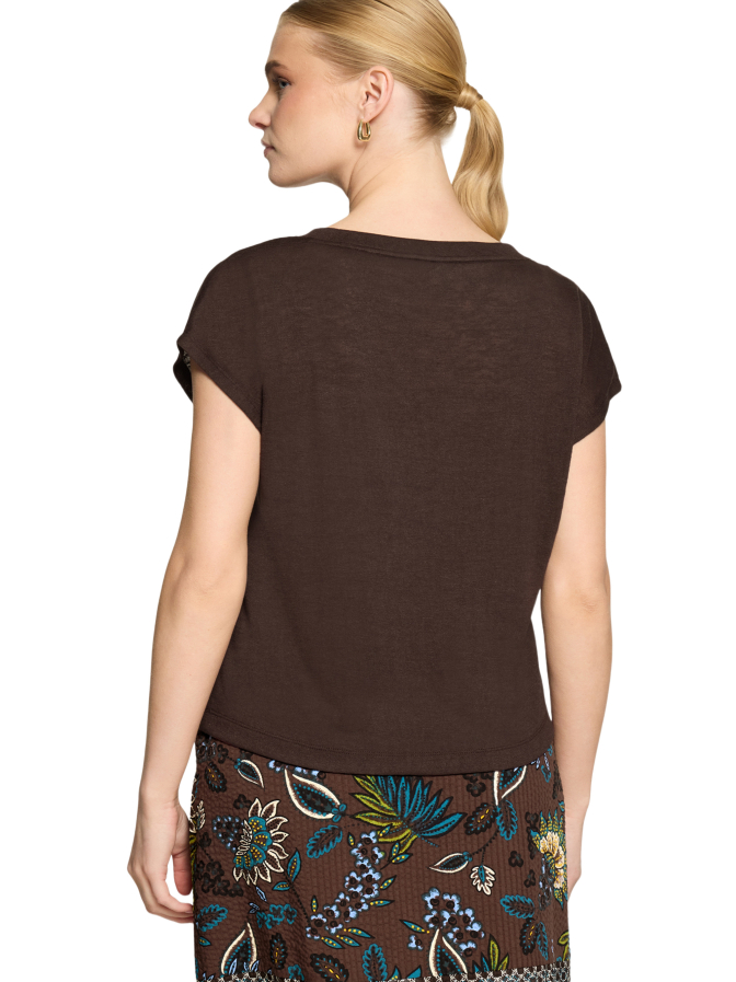 Zero Basic-T-Shirt mit V-Ausschnitt bei Robert Ley