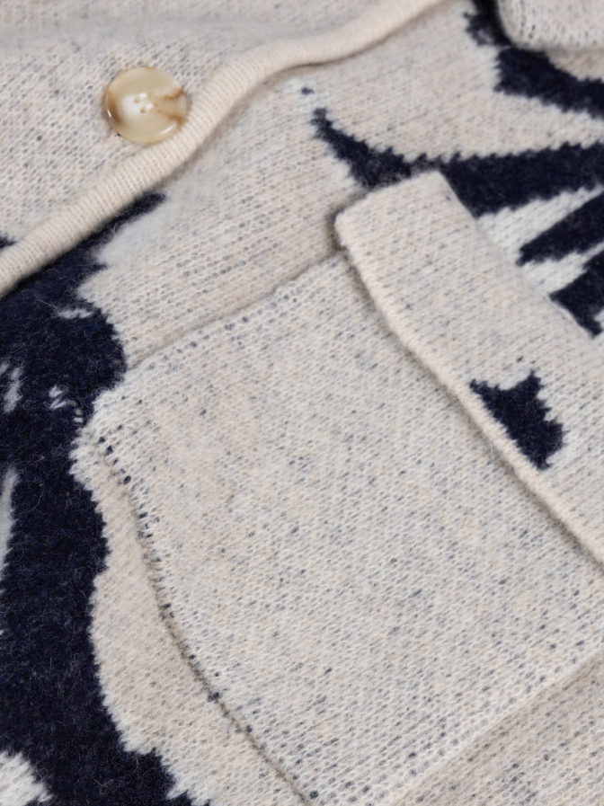 10 Days Lange Strickjacke mit Blumenmuster bei Robert Ley