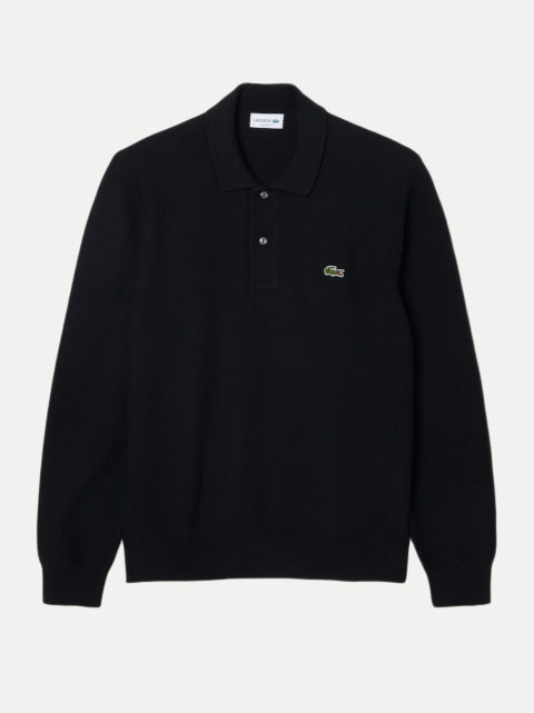 Lacoste Polohemd aus Strick mit langen Ärmeln bei Robert Ley