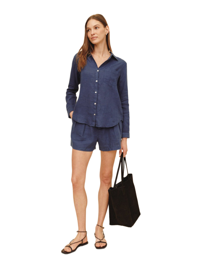 Bella Dahl Leinenbluse mit aufgesetzter Brusttasche bei Robert Ley