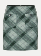 Street One Karierter Rock mit aufgesetzten Taschen 38101-stormy green bei Robert Ley