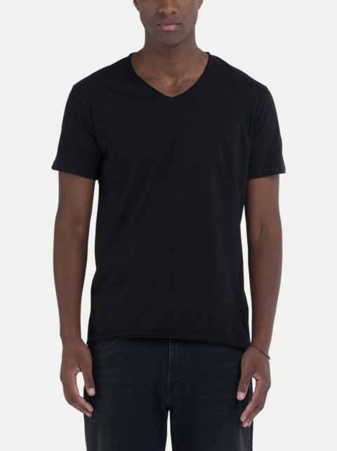 Replay Basic T-Shirt mit V-Ausschnitt bei Robert Ley