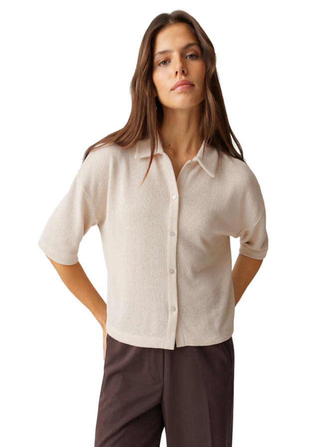 Opus Jerseyshirt Sitrica in Strickoptik bei Robert Ley