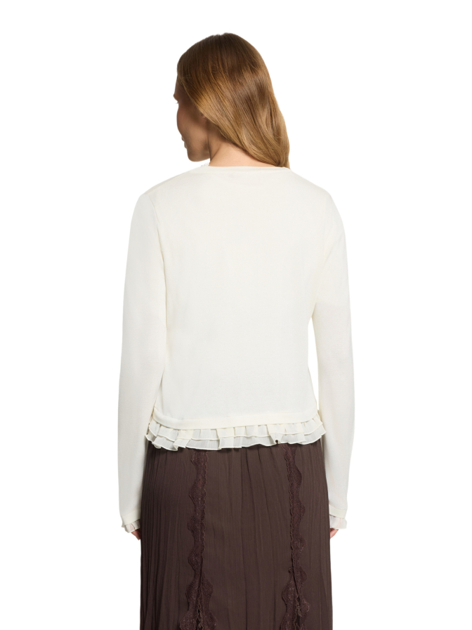 Cartoon - Daydream Strickjacke mit Rüschendetails bei Robert Ley