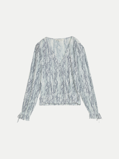 Tom Tailor Denim Wickelbluse mit Schlangenprint bei Robert Ley