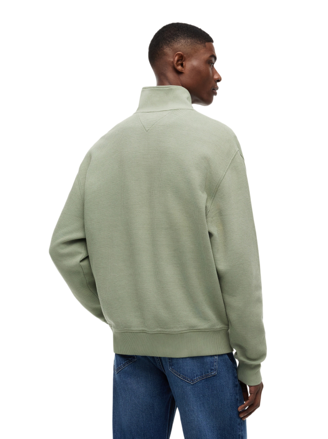 Tommy Jeans Half-Zip Sweater mit Waffel Struktur bei Robert Ley