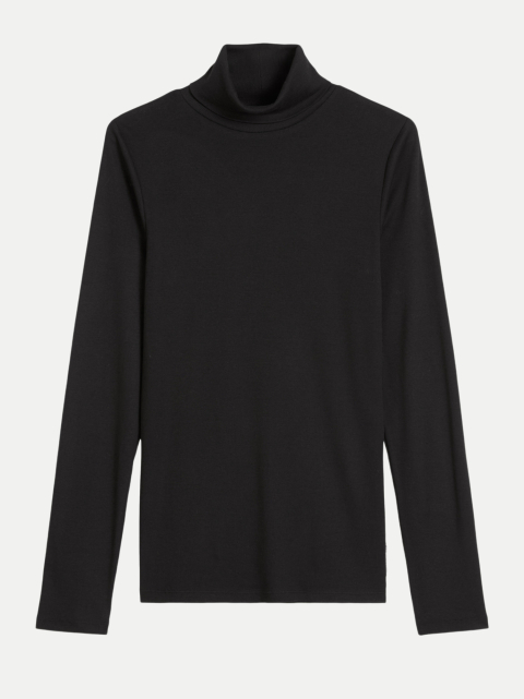 Marc O'Polo DENIM Rollkragen-Longsleeve Slim aus softem Ripp-Jersey bei Robert Ley