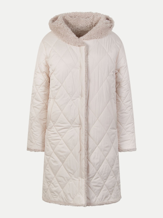 White Label Stepp-Wendemantel mit Teddyfell bei Robert Ley