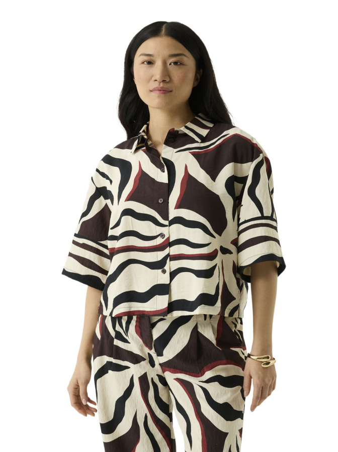 Garcia Bluse mit Allover- Print bei Robert Ley