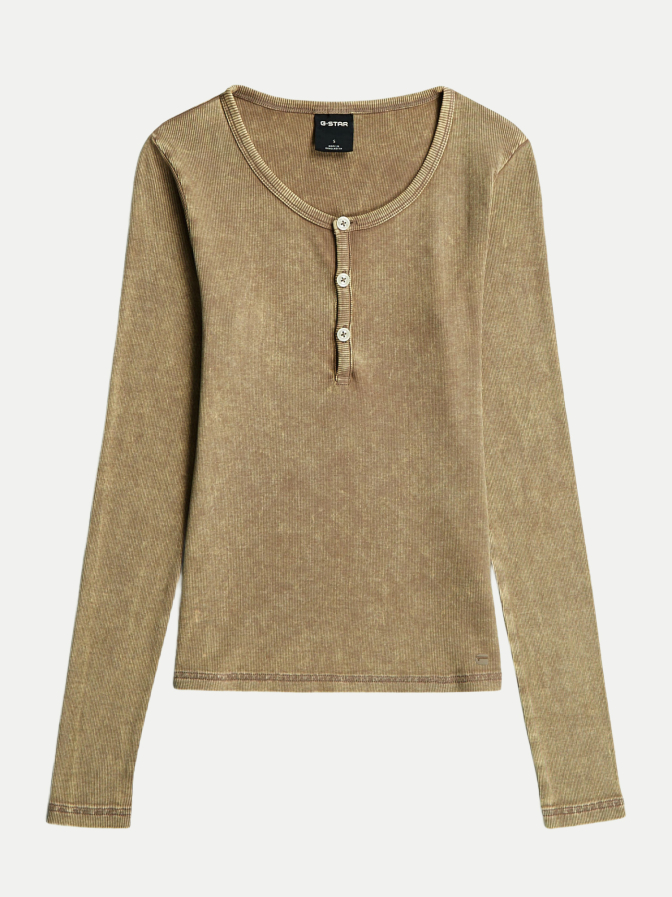 G-STAR RAW Langarmshirt mit Henley-Ausschnitt bei Robert Ley
