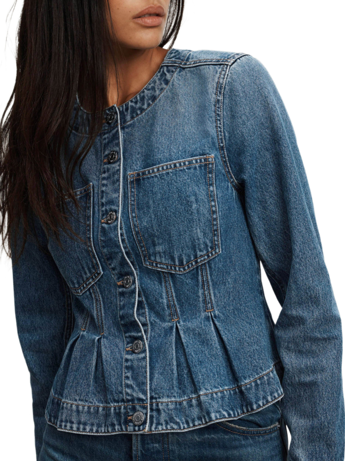 VERONICA BEARD Jeansjacke Zahara Peplum bei Robert Ley