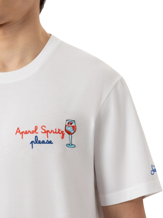 MC2 Saint Barth T-Shirt mit Aperol Spritz Print bei Robert Ley