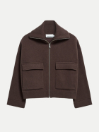 ARMEDANGELS Strickjacke mit Reißverschluss 3637-claystone bei Robert Ley
