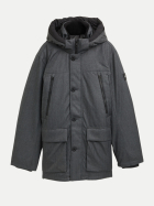 Tom Tailor Casual Parka Arctic 38388-anthracite melange herringbone bei Robert Ley