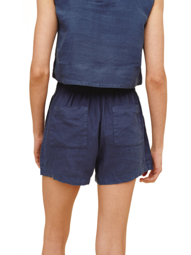 Bella Dahl Leinenshorts mit Doppelbundfalten bei Robert Ley