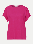 Street One Basic T-Shirt 17281-magenta dream bei Robert Ley