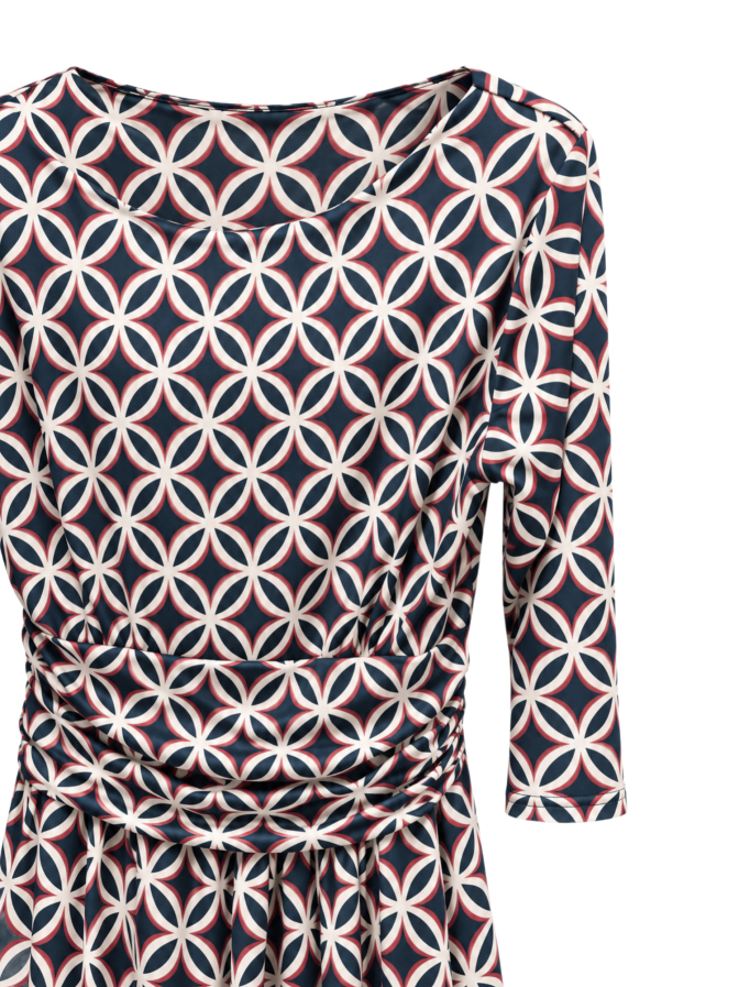 Robert Ley Midi-Jerseykleid mit Raffung im Taillenbereich bei Robert Ley