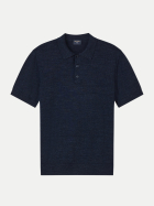 Olymp Strick- Poloshirt 18-marine bei Robert Ley