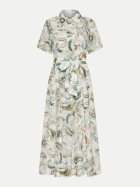 Marella Hemdblusenkleid MLLGALLI mit Seidenanteil 001 weiss kaschmir bei Robert Ley