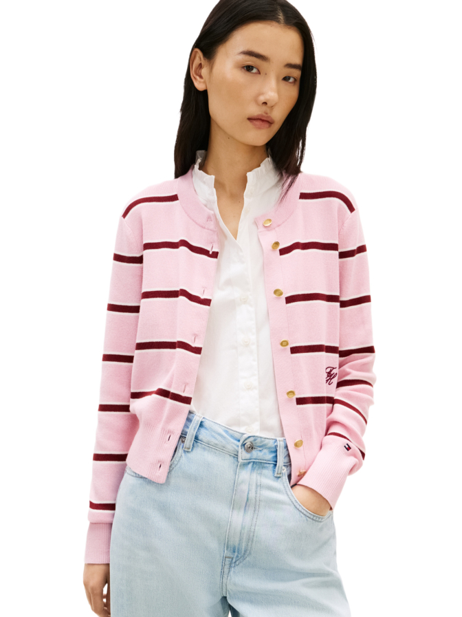 Tommy Hilfiger Strickjacke mit Streifen bei Robert Ley