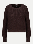 Monari Strickpullover mit Lurex 567-black coffee bei Robert Ley
