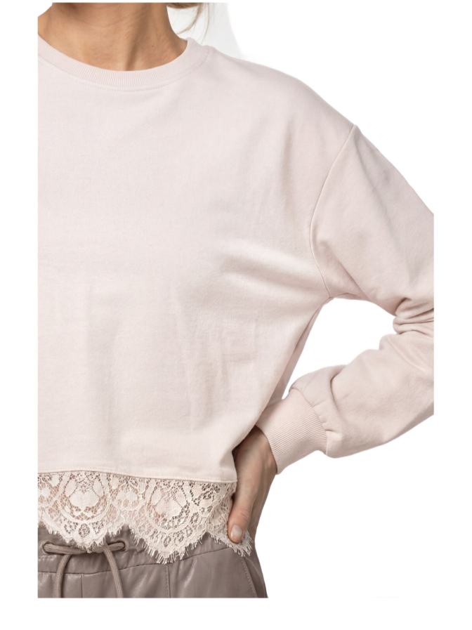 Monari Sweatshirt mit Spitze bei Robert Ley