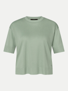 Windsor Women T-Shirt mit Rippenbündchen 336-Lt/Pastel Green 336 bei Robert Ley