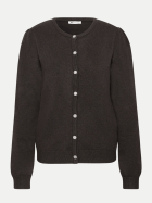 Street One Strickjacke mit Knopflesite 18037-black coffee mel. bei Robert Ley