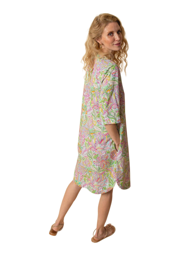 Emily Van Den Bergh Tunika-Kleid mit Allover-Print bei Robert Ley