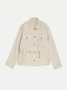 Tom Tailor Casual blazer jacket with linen 29517-sand stone beige bei Robert Ley