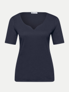 Street One Basic T-Shirt Ada 17502-shadowed navy bei Robert Ley