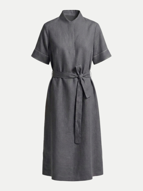 Peserico Hemdblusen-Kleid aus Leinen bei Robert Ley