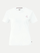 Q/S designed by T-Shirt mit Stickerei 0100-WHITE bei Robert Ley